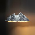 Stephan Huber, Shiny Watzmann. Der als idealisierte Berg-Skulptur dargestellte Watzmann ist Bestandteil der Installation „Die Bibliothek“, 2023–2024; Dentalgips, Edelstahl, Drahtseile, Leuchtmittel - VG Bild-Kunst, Bonn 2024, Foto: © Leonie Felle Stephan Huber, Shiny Watzmann. Der als idealisierte Berg-Skulptur dargestellte Watzmann ist Bestandteil der Installation „Die Bibliothek“, 2023–2024; Dentalgips, Edelstahl, Drahtseile, Leuchtmittel - VG Bild-Kunst, Bonn 2024, Foto: © Leonie Felle