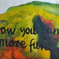 Karl Siegfried Büchner, „How You can have more fun“, Mischtechnik auf Leinwand, 1997/1998, 97x171 cm; Privatsammlung. - Foto: Rosmarie Nohr