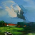 Karl Siegfried Büchner, Nach dem Regen, Öl auf Leinwand, 2001, 52,5x43,5 cm; (Privatsammlung). - Foto: Museum Oberschönenfeld Karl Siegfried Büchner, Nach dem Regen, Öl auf Leinwand, 2001, 52,5x43,5 cm; (Privatsammlung). - Foto: Museum Oberschönenfeld