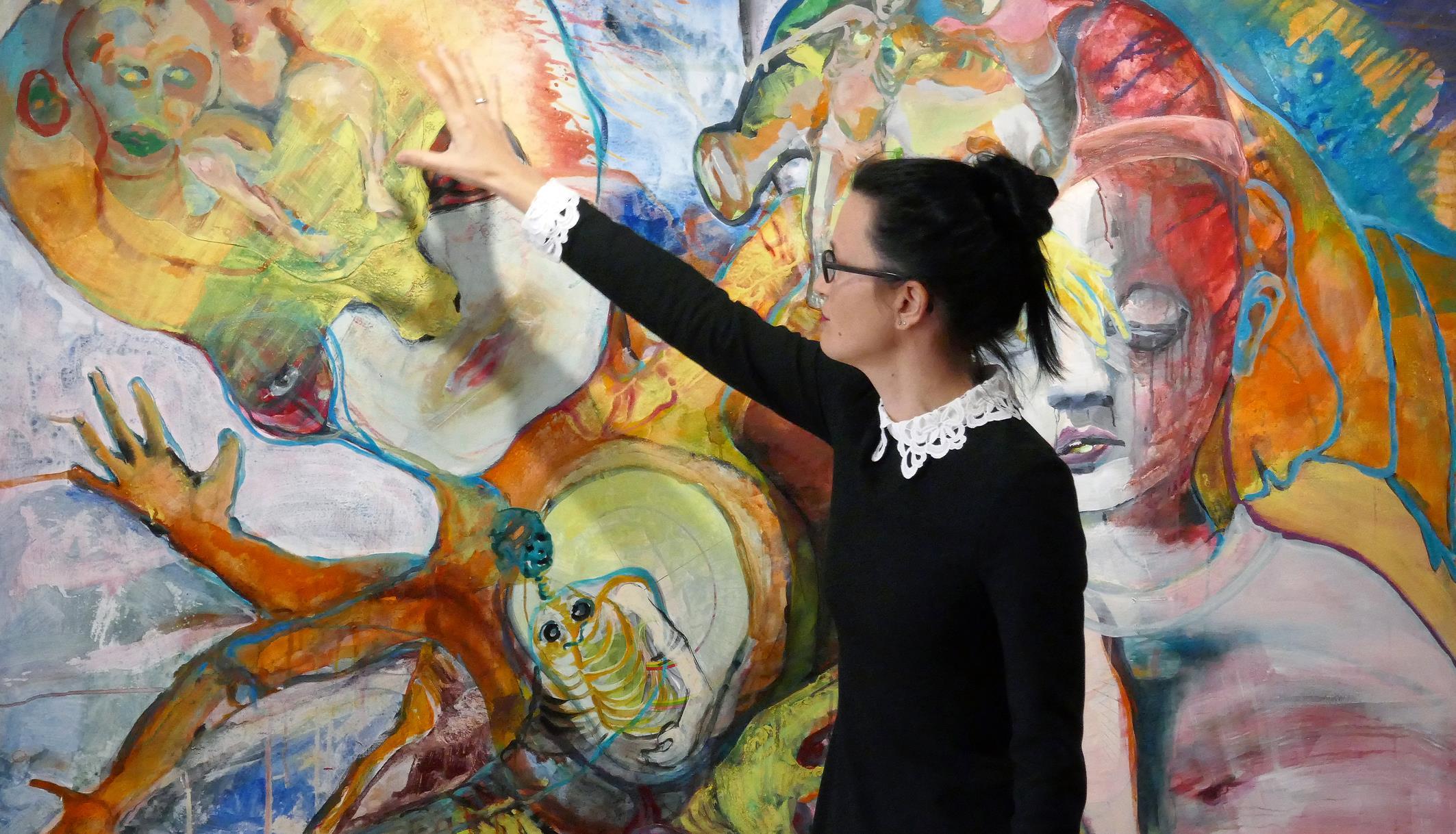 Künstlergespräch im Kunstforum Oberschönenfeld