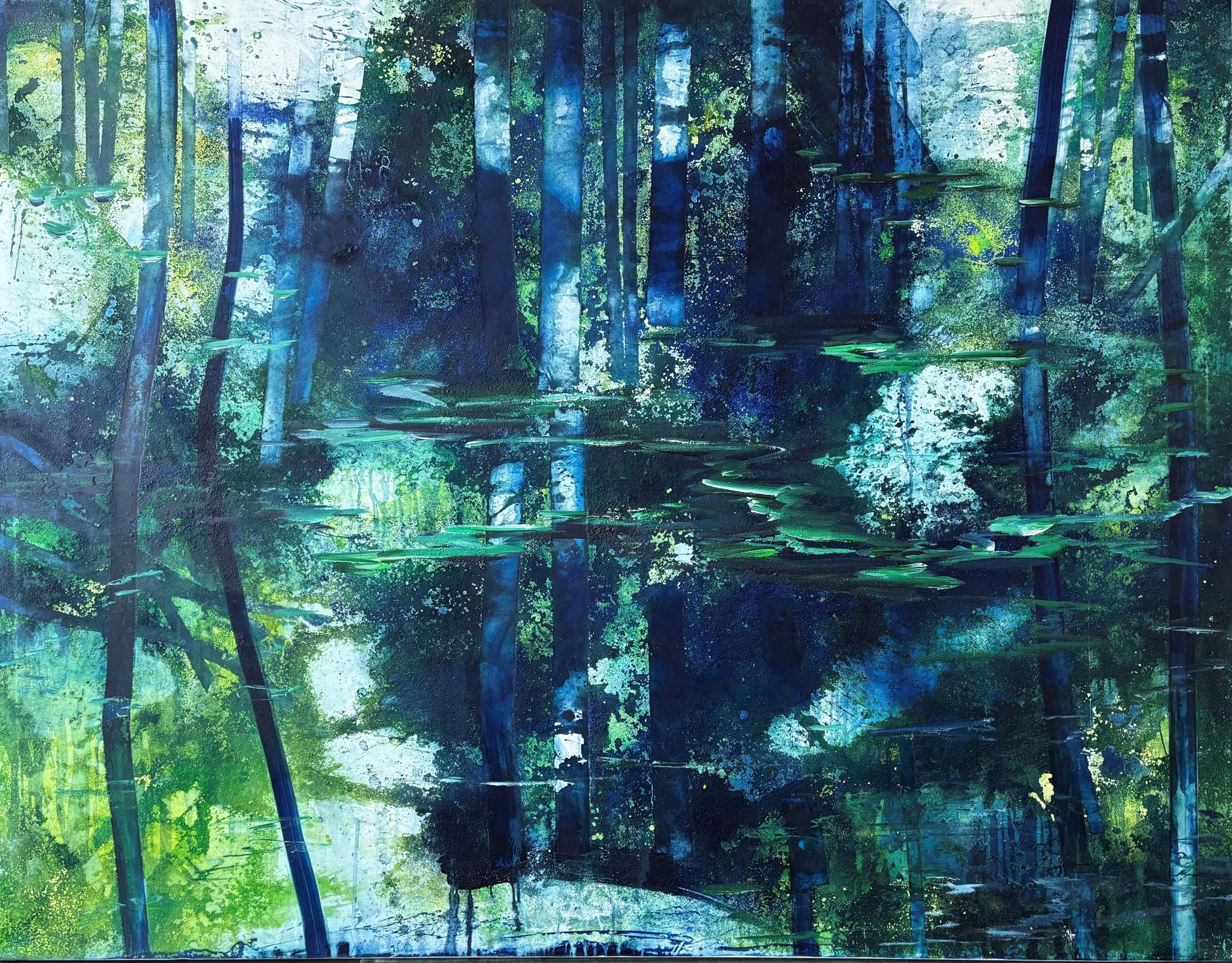 Gabriele Lockstaedt: Spiegelung im Waldsee Foto: Gabriele Lockstaedt