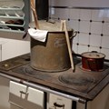 Historischer Herd zum Kochen mit Holz