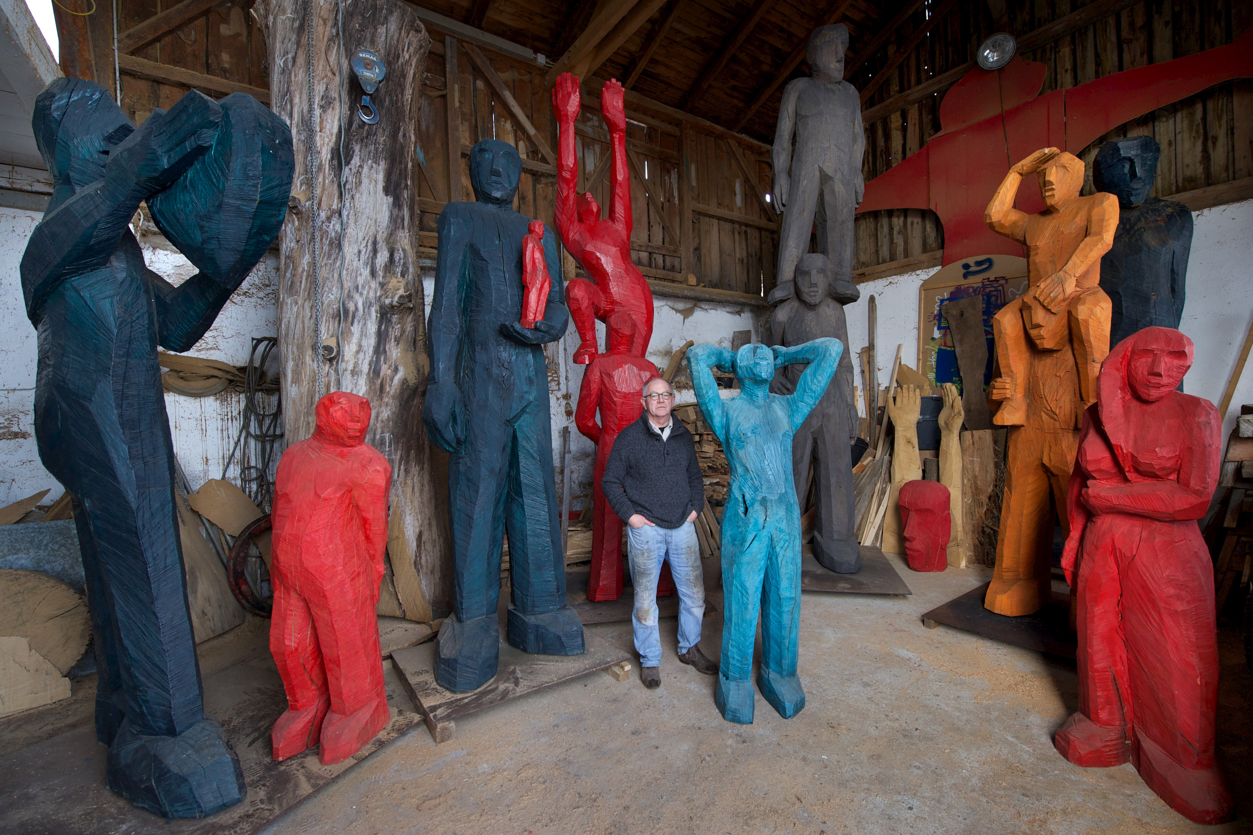 Im Dialog. Holzskulpturen von Josef Lang – eine Freiluft-Ausstellung in Oberschönenfeld, 21. März bis 7. November