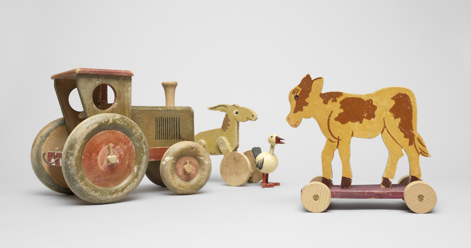 Spielwaren aus der Produktion der Firma Heinz, 1920er-/1940er-Jahre.