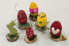 Gestaltete Eier aus dem Ferienkurs - Foto: Anja Mayle